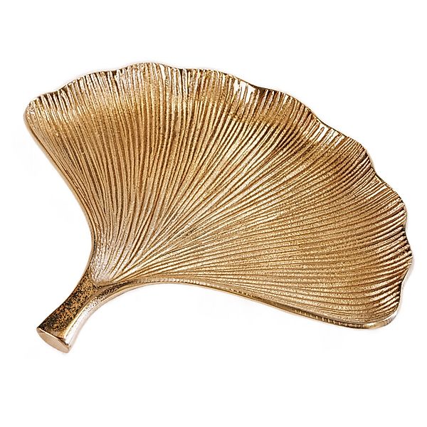 riess-ambiente Dekoschale GINKGO 30cm gold (Set, günstig online kaufen