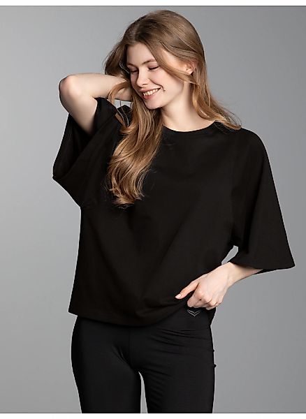 Trigema T-Shirt "TRIGEMA Oversized T-Shirt mit weiten Ärmeln" 1 Stk. günstig online kaufen