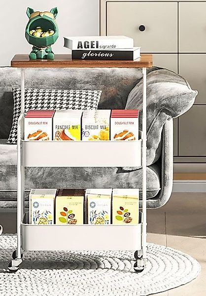 POPOLIC Aufbewahrungsbox Dreischichtiger mobiler Lagerwagen mit günstig online kaufen