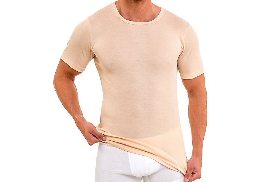 HERMKO Unterziehshirt 16800 Herren kurzarm Unterhemd aus Baumwolle /Modal, günstig online kaufen