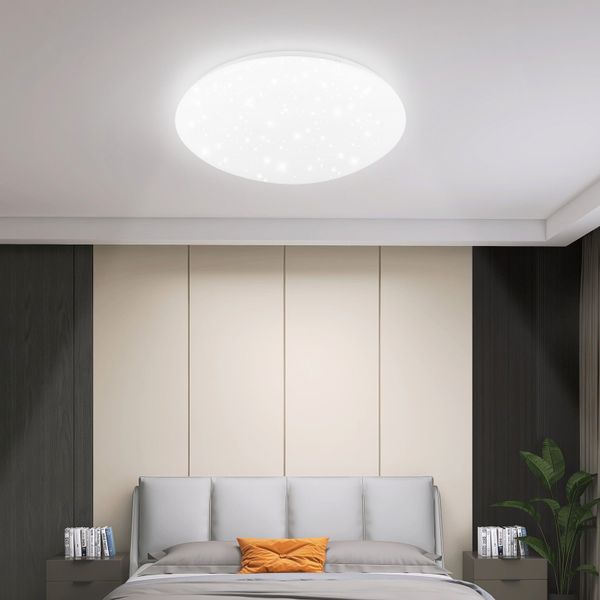 Nettlife LED Deckenleuchte Kinderzimmer Weiß Rund günstig online kaufen