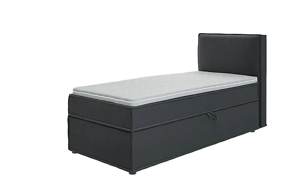S-STYLE Boxbett mit Stauraum und Topper  H3 Uma ¦ grau ¦ Maße (cm): B: 90 H günstig online kaufen