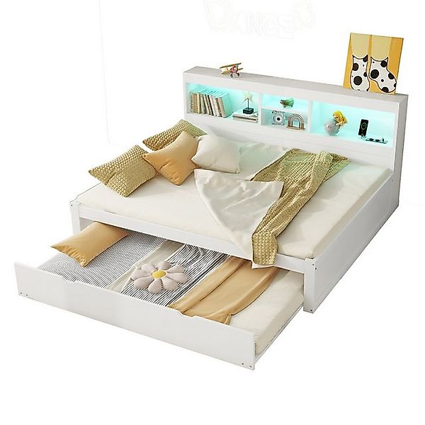 Odikalo Schlafsofa AusziehbaresBett Daybett Tagesbett Bettseitiges Staufach günstig online kaufen