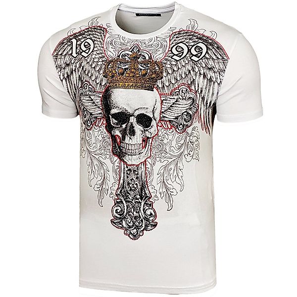 Baxboy T-Shirt Baxboy Totenkopf T-Shirt günstig online kaufen