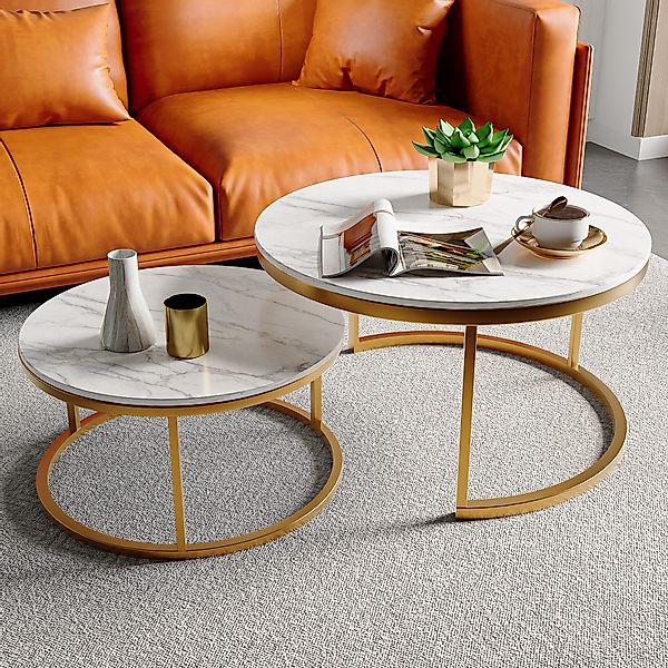 Furnishings Home Couchtisch rund Kaffeetisch Beistelltisch günstig online kaufen