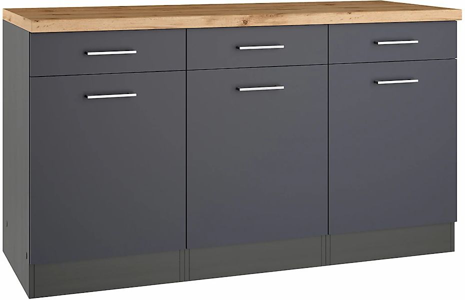 KOCHSTATION Unterschrank "KS-Milan" Unterschrank 150 cm, matte oder hochglä günstig online kaufen