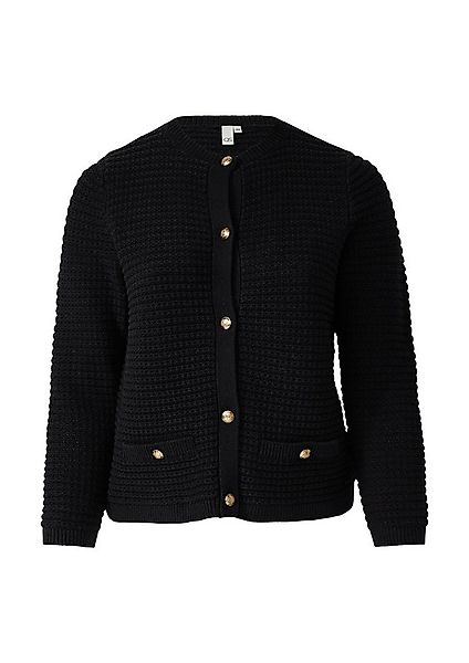 QS Cardigan Strickjacke Cardigan mit Strukturmuster günstig online kaufen