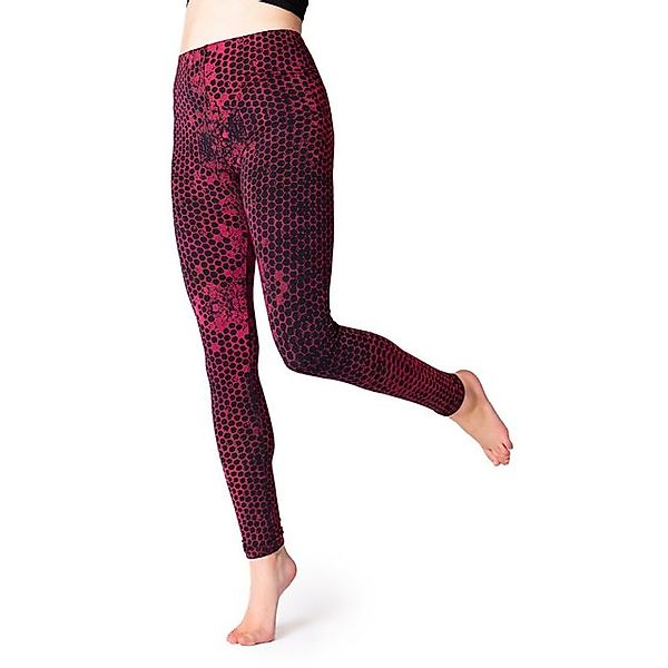 PANASIAM Leggings Unikat Batik Leggings mit Wabendesign moderner Stil lange günstig online kaufen