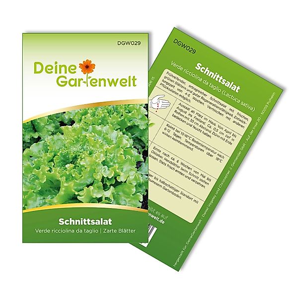 Deine Gartenwelt Schnittsalat Verde Ricciolina Da Taglio Samen günstig online kaufen