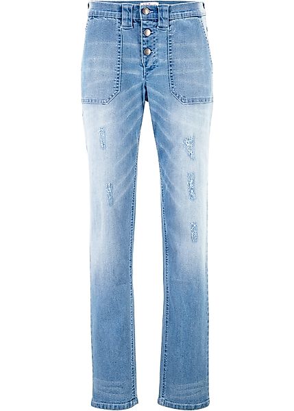 Komfort-Stretch-Boyfriend-Jeans günstig online kaufen
