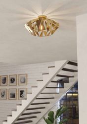 EGLO Carlton Deckenleuchte, gold günstig online kaufen