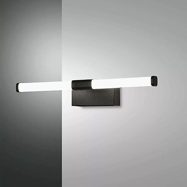 LED Spiegelleuchte Ago in Schwarz und Weiß 2x 4W 480lm IP44 günstig online kaufen