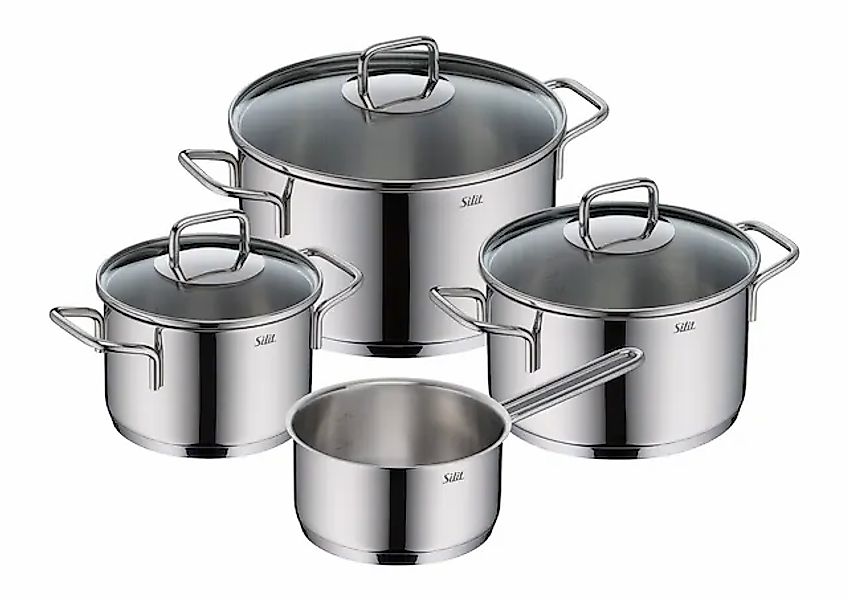 Silit Topf-Set »Extra Cook Induktion, Kochgeschirr-Set mit Glasdeckel, Inne günstig online kaufen