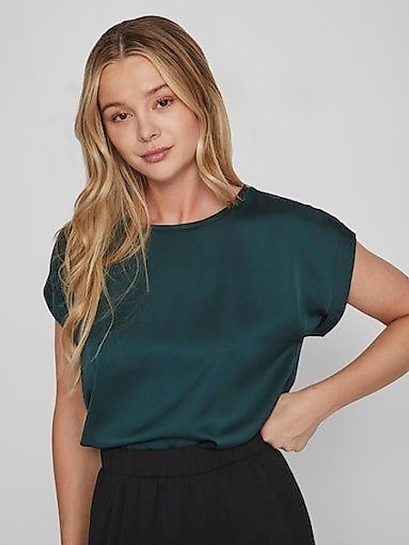 Vila Kurzarmshirt VIELLETTE S/S SATIN TOP günstig online kaufen