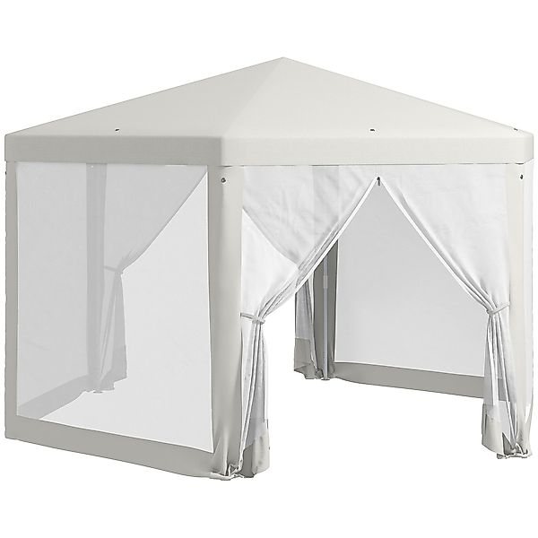 Outsunny Pavillon Partyzelt, Bierzelt mit Fenster, günstig online kaufen