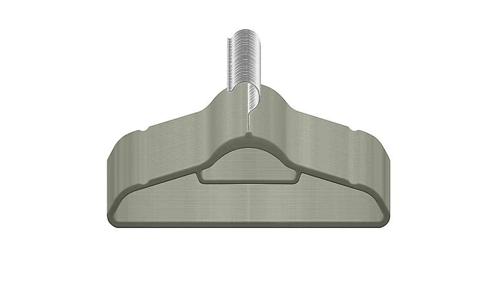Kleiderbügel 20er-Set   ¦ grau ¦ Metall,Kunststoff,Stoff ¦ Maße (cm): B: 43 günstig online kaufen