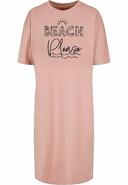 Merchcode Shirtkleid "Merchcode Damen Ladies Beach Please Oversized Slit Te günstig online kaufen