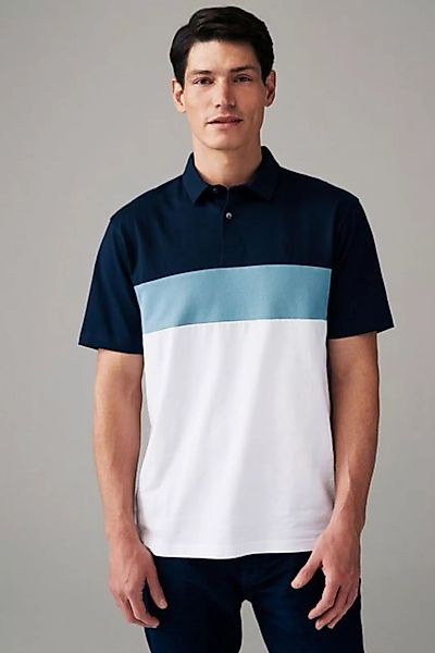 Next Poloshirt Poloshirt mit breitem Bruststreifen (1-tlg) günstig online kaufen