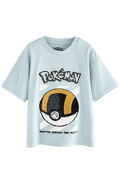 Next Paillettenshirt Kurzarm-T-Shirt mit Pailletten, Pokémon günstig online kaufen