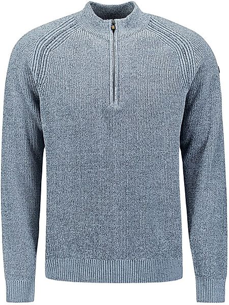 No Excess Halfzip Pullover Chenille Blau - Größe XXL günstig online kaufen