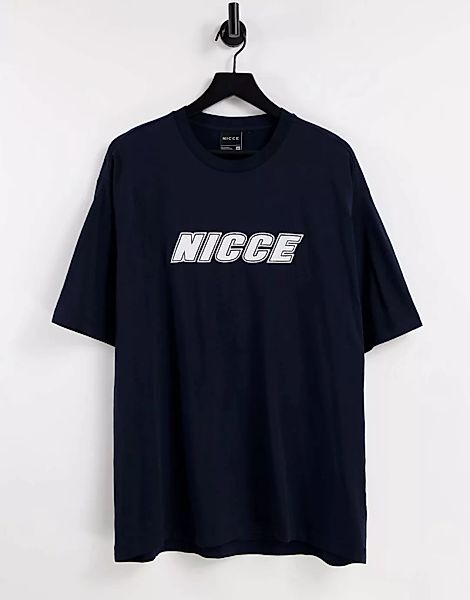 Nicce – Force – T-Shirt in Marineblau günstig online kaufen
