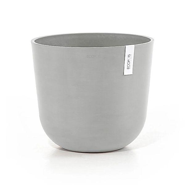 Ecopots Pflanztopf Oslo Weißgrau 35 cm x 30,5 cm günstig online kaufen