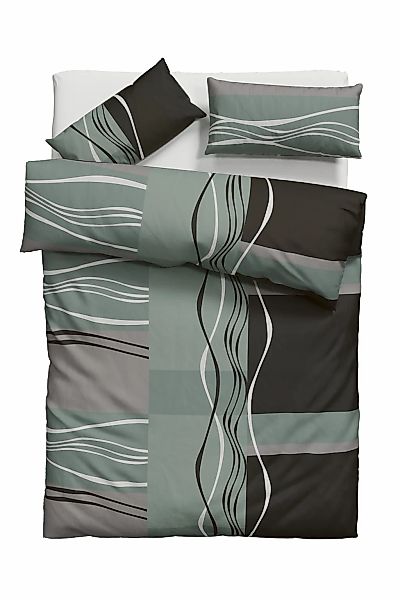 my home Bettwäsche "Kelian" 2 Stk. tlg. in verschiedenen Qualitäten, gemust günstig online kaufen