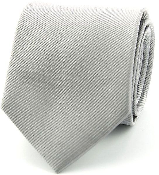 Krawatte Seide Silber Uni F48 - günstig online kaufen