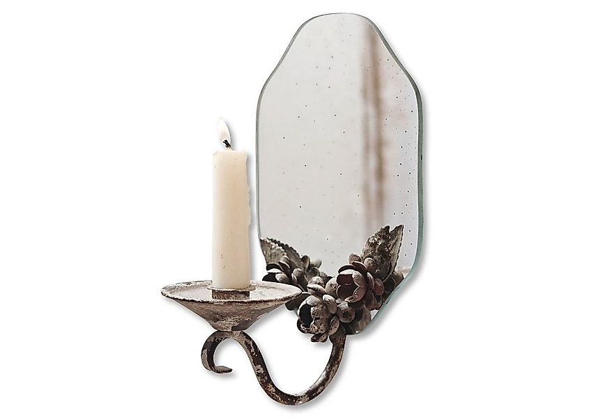 Mirabeau Kerzenständer Wandkerzenhalter Porcia antikgrau günstig online kaufen