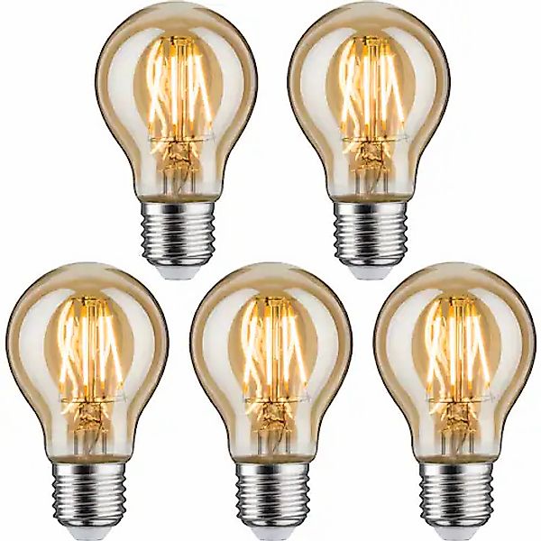 Paulmann LED-Leuchtmittel »LED Standardform 4,7W E27 2500K«, E27, 5 St., Ex günstig online kaufen