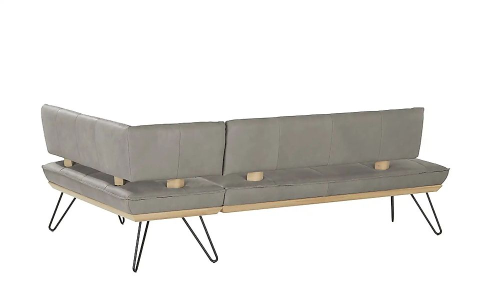 KOINOR Eckbank Leder Dining System 4 ¦ grau ¦ Maße (cm): B: 217 H: 88 T: 15 günstig online kaufen