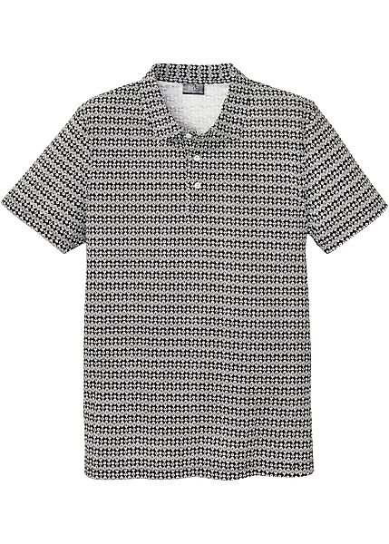 Poloshirt, Kurzarm mit Komfortschnitt und Minimaldruck günstig online kaufen