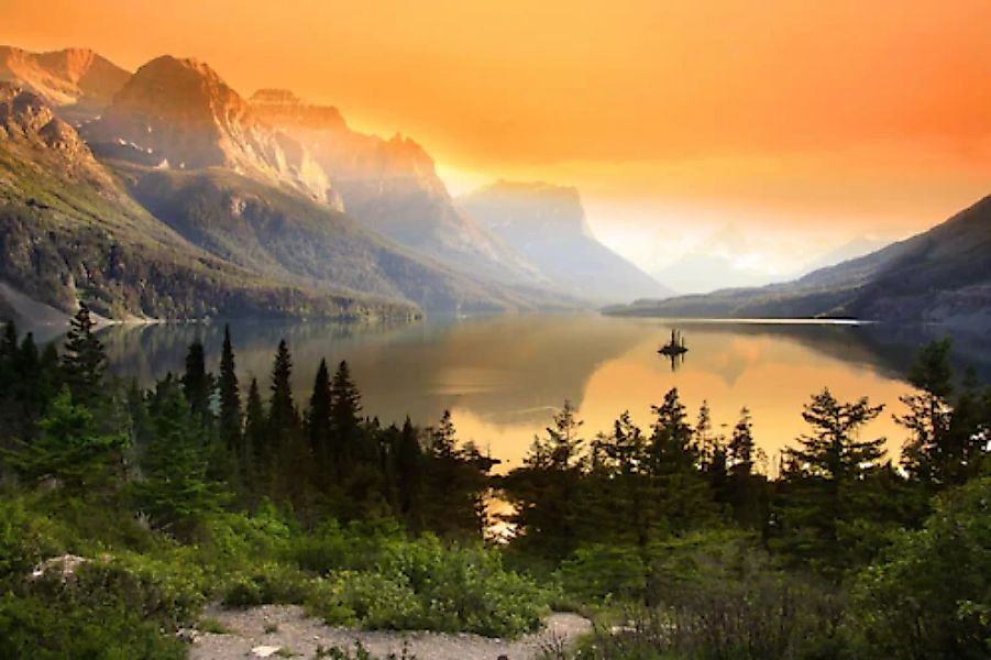Papermoon Fototapete »Saint Mary Lake« günstig online kaufen