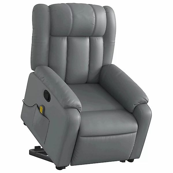 vidaXL Sessel Massagesessel mit Aufstehhilfe Grau günstig online kaufen