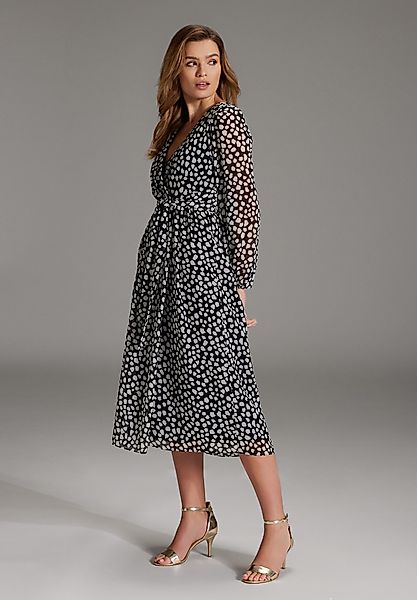 SWING Cocktailkleid Taillierter Schnitt mit fließendem günstig online kaufen