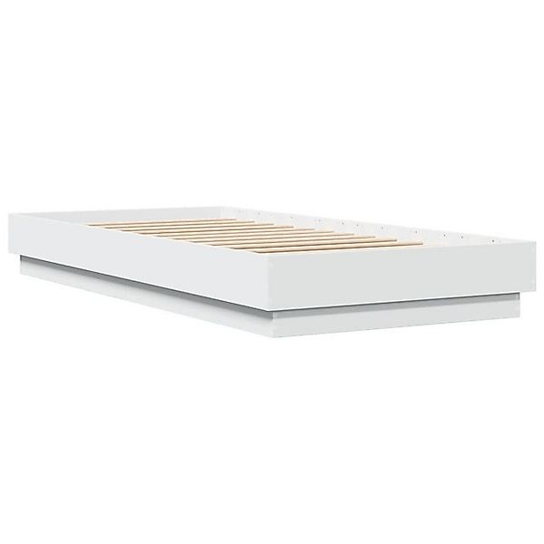 vidaXL Bett Bettgestell Weiß 100x200 cm Holzwerkstoff günstig online kaufen