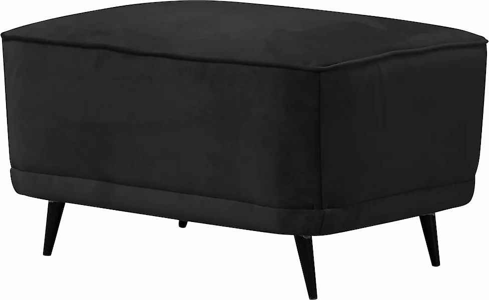 Home affaire Polsterhocker "Ashly" in 3 Bezugsvarianten, Bouclé, Samtoptik günstig online kaufen