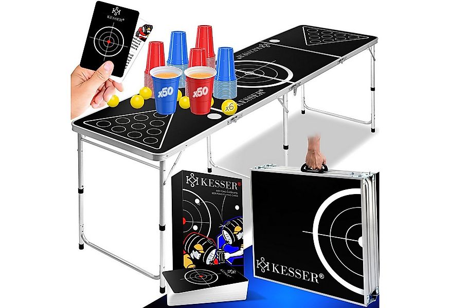 KESSER Klapptisch, Beer Pong Tisch Set mit Kartenspiel Trinkspiel günstig online kaufen