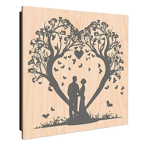 Banjado Schlüsselkasten Holz 30x30cm Schwarz Scharnier Rechts 50 Haken Desi günstig online kaufen