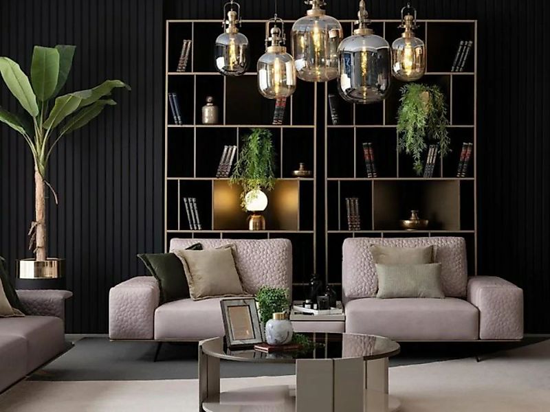 JVmoebel 3-Sitzer Stilvolle Sofa 3 Sitzer Rosa Wohnzimmer Modernen Design S günstig online kaufen
