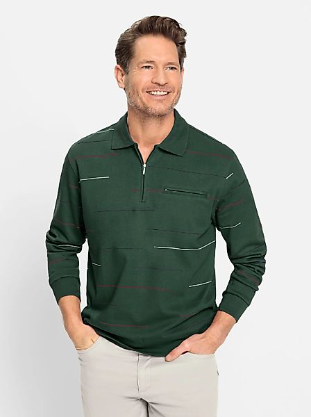 Marco Donati Langarm-Poloshirt "Sweatshirt", 1 Stk. günstig online kaufen