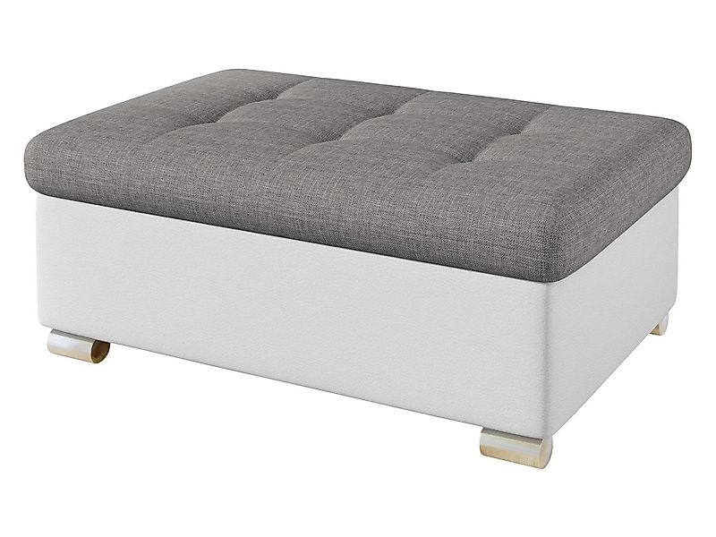 MIRJAN24 Polsterhocker Niko Groß, Silber Füße, 96x70x41 cm günstig online kaufen