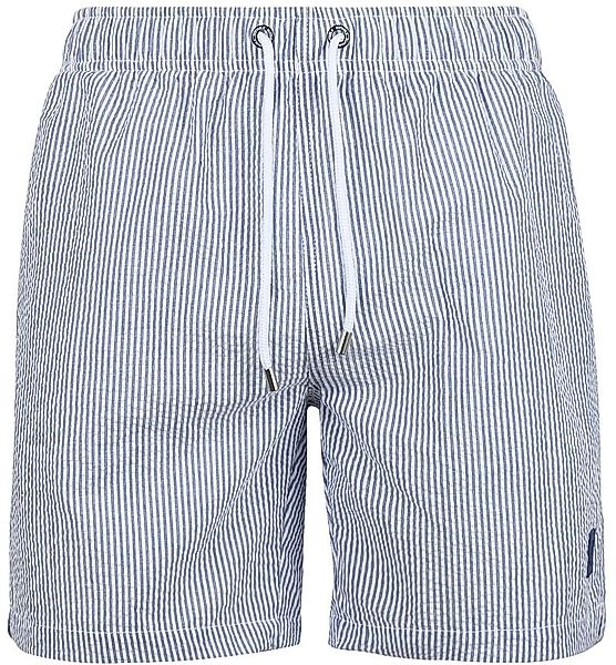 Suitable Badeshorts Stripe Seersucker Blau - Größe M günstig online kaufen