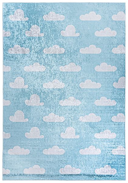Mazovia Kinderteppich Kinderteppich Kinderzimmerteppich Wolken Sky, günstig online kaufen