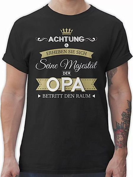 Shirtracer T-Shirt Seine Majestät der Opa Opa Geschenke günstig online kaufen