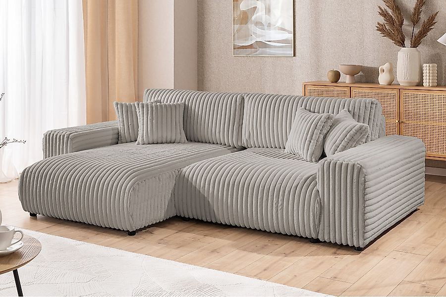 S-Style Möbel Ecksofa Mollis mit Schlaffunktion günstig online kaufen