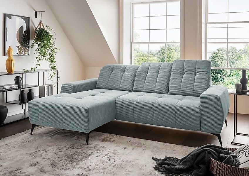 Myhomelando Ecksofa Summer Cord, mit Elektrofunktion, verstellbaren Kopfleh günstig online kaufen