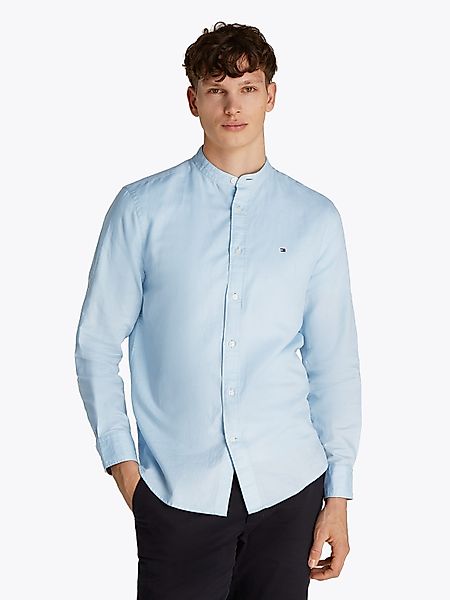 Tommy Hilfiger Langarmhemd LINEN BLEND MAO günstig online kaufen