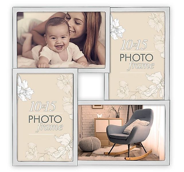 matches21 HOME & HOBBY Bilderrahmen Metall Bilderrahmen Collage rechteckig günstig online kaufen