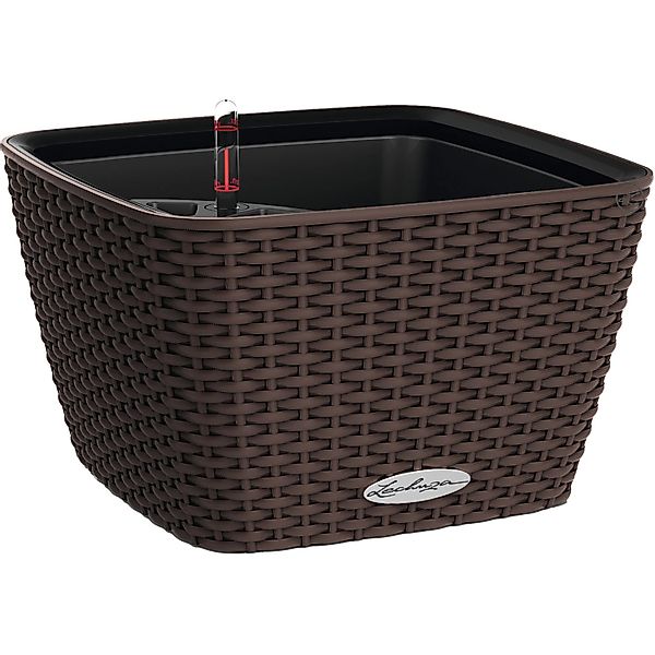 Lechuza® Pflanzgefäß Bacino Cottage Mokka 30 cm x 30 cm Erdbewässerungssyst günstig online kaufen